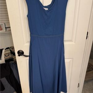Athleta Blue Midi Dress